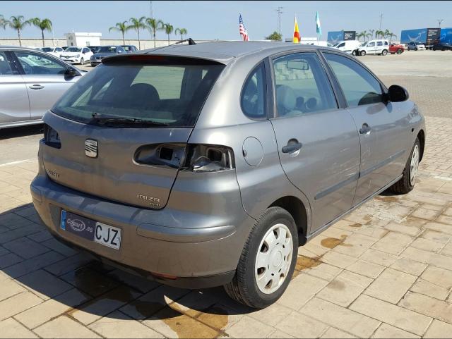 VIN: VSSZZZ6LZ3R231527 Auction: COPART SPAIN Lot: 50125841 VSSZZZ6LZ3R231527 Seat Ibiza 2003 GRAY Photo 4