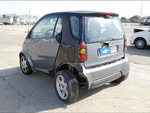 VIN: WME01MC011H096115 Auction: COPART SPAIN Lot: 50140490 VIN: WME01MC011H096115 Smart coupe 2001 BLACK Photo 3