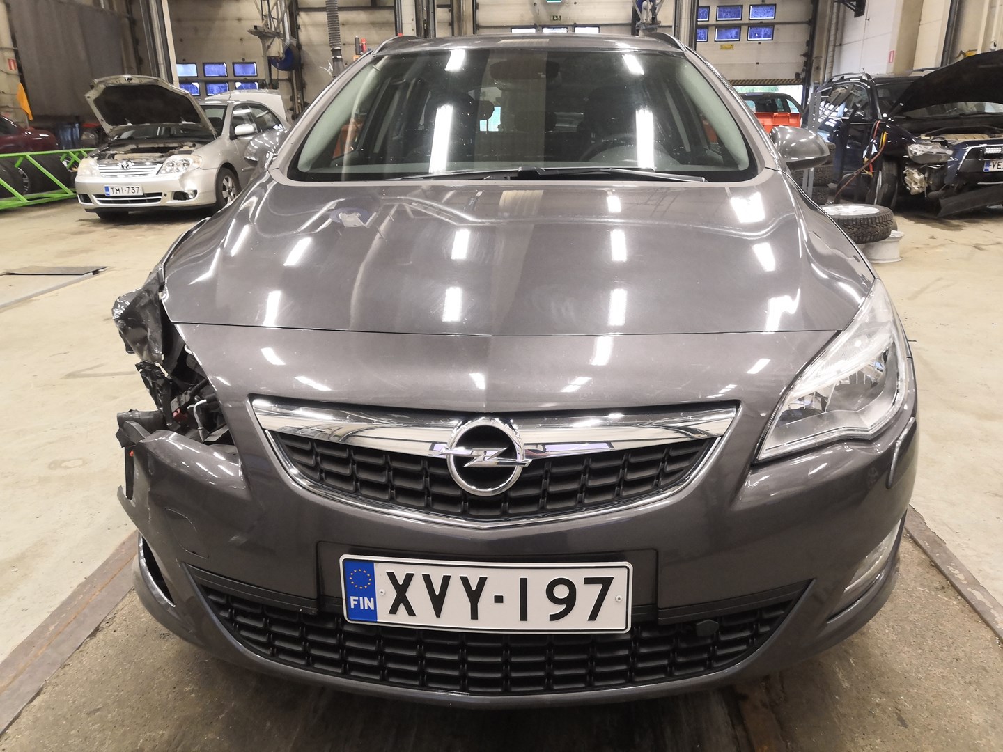VIN: W0LPD8EU7B8091445 Auction: COPART FINLAND Lot: 50123801 Location: Tiistain huutokauppa W0LPD8EU7B8091445 Opel Astra 2011 GRAY Photo 12