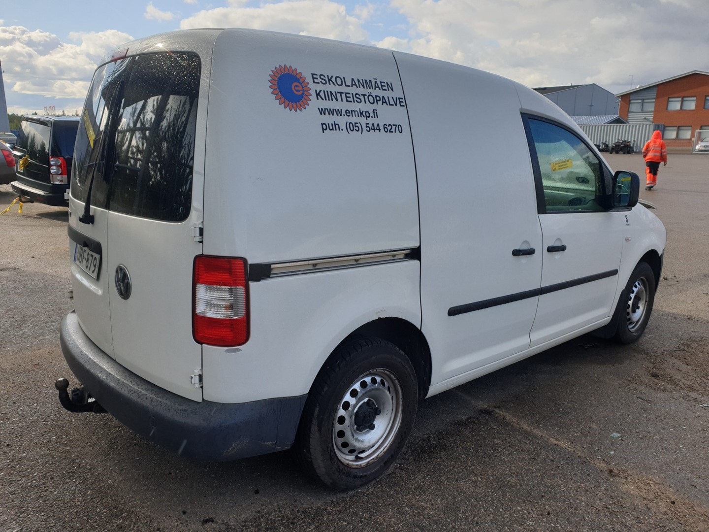 VIN: WV1ZZZ2KZ8X082962 Auction: COPART FINLAND Lot: 50123836 Location: Tiistain huutokauppa WV1ZZZ2KZ8X082962 VOLKSWAGEN CADDY 2008 WHITE Photo 4