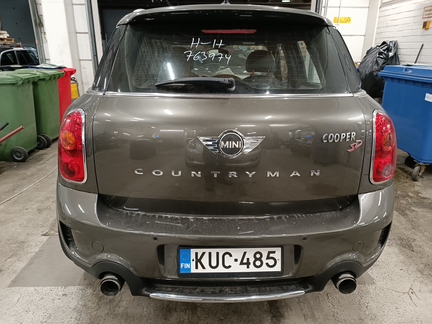 VIN: WMWZD71010WM49393 Auction: COPART FINLAND Lot: 50232141 Location: Perjantain huutokauppa WMWZD71010WM49393 MINI Cooper 2013 GRAY Photo 10