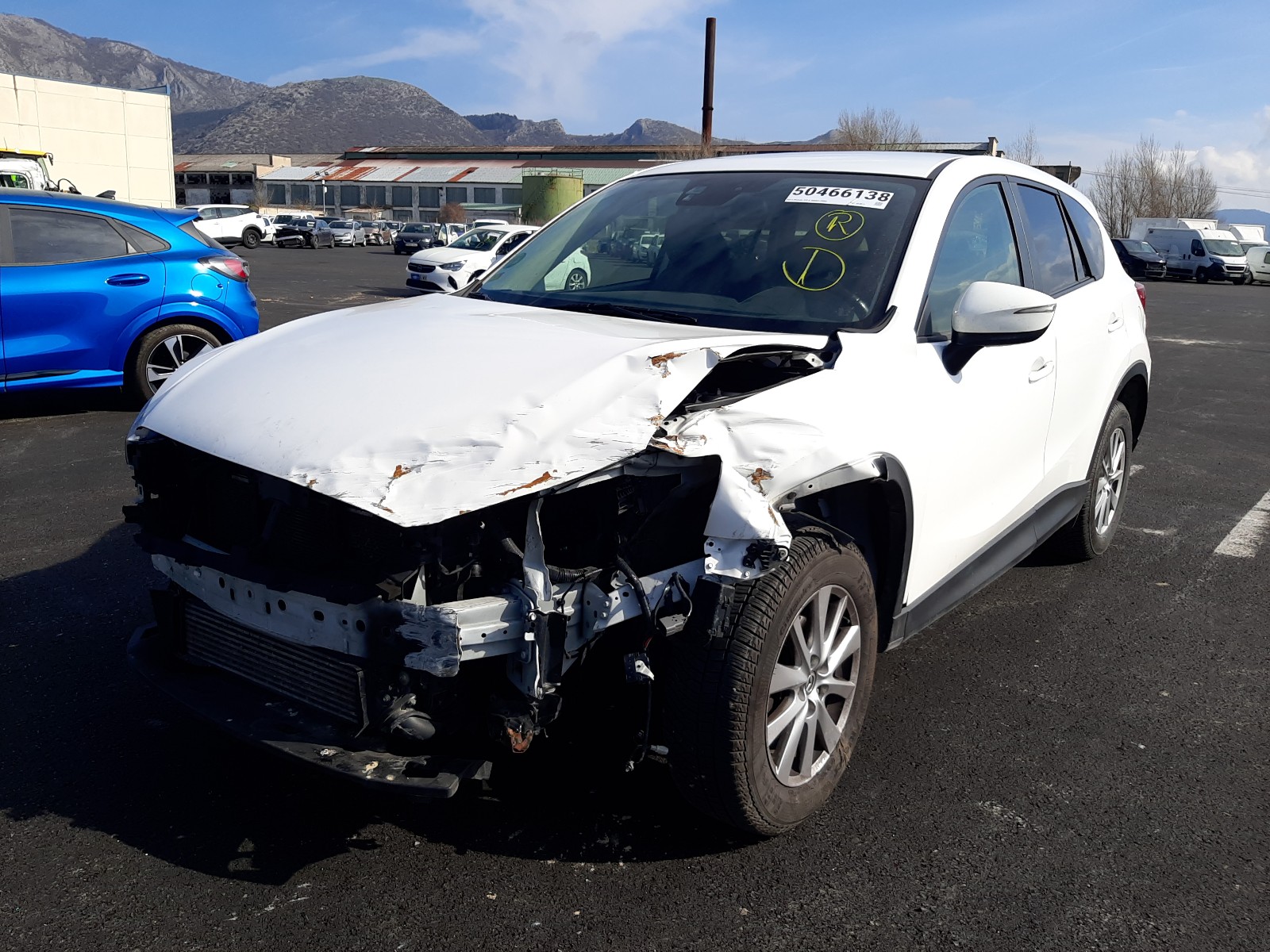 2015 Mazda Mazda CX-5 with Front End damage, VIN JMZKEF91600453037