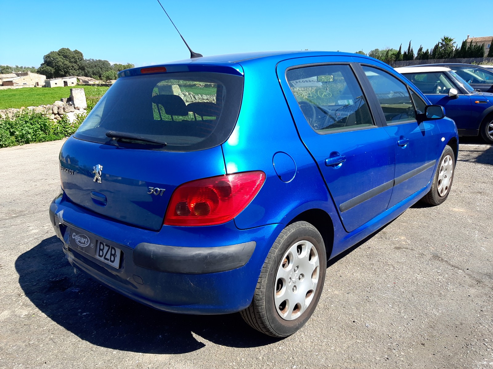VF33CNFUB82592717 Auction: COPART SPAIN Lot: 50480347 Location: Mallorca VF33CNFUB82592717 Peugeot 307 2002 BLUE Photo 4